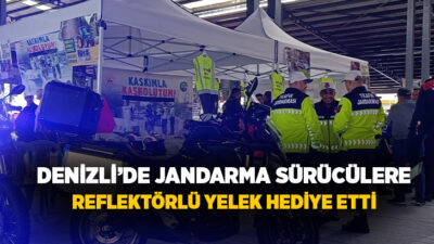 Denizli’nin Çivril ilçesinde jandarma ekiplerince, trafik güvenliğine dikkat çekmek amacıyla