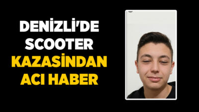 Denizli'nin Pamukkale ilçesinde scooter kullandığı esnada yoldaki çukura düşerek ağır