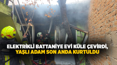 Aydın'ın Nazilli ilçesinde elektrikli battaniyeden çıktığı öğrenilen yangında tek katlı