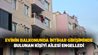 Beylikdüzü’nde bir kişi, üçüncü kattaki dairenin balkonuna çıkarak intihar girişiminde