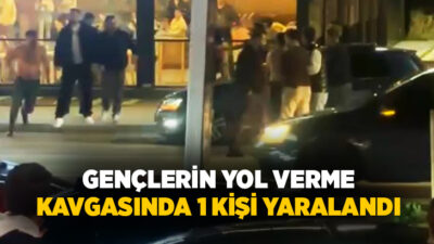 Aksaray’da trafikte yol verme meselesi yüzünden iki genç sürücü arasında