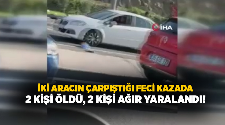 Ankara’nın Mamak ilçesinde iki aracın çarpışması sonucu meydana gelen trafik