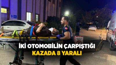 Adıyaman’ın Kahta ilçesinde iki otomobilin karıştığı trafik kazasında 8 kişi