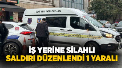 Sarıyer’de bir iş yerine motosikletli iki şahıs tarafından silahlı saldırı