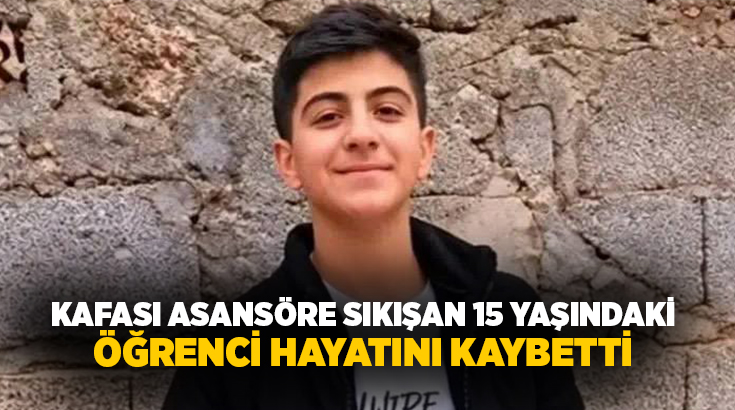 Bingöl’de okulun yük asansöründe kafası sıkışan öğrenci hayatını kaybetti Bingöl’ün