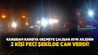 İzmir'in Menderes ilçesinde, otobüsten inip yolun karşısına geçmeye çalışan 4
