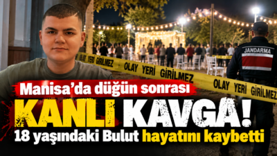 Manisa’nın Sarıgöl ilçesinde düğün eğlencesinin ardından iki arkadaş arasında çıkan