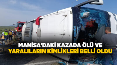 Manisa'nın Akhisar ilçesinde tur otobüsü ile çekicinin çarpışması sonucu 11