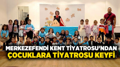 Merkezefendi Kent Tiyatrosu, çocuklara yönelik oyunlarını sahnelemeye devam ediyor. Kent
