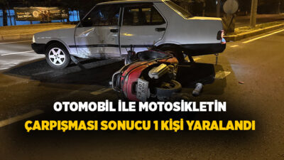 Kütahya’nın Tavşanlı ilçesinde otomobil ile motosikletin çarpışması sonucu 1 kişi