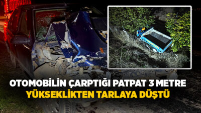 Afyonkarahisar’da patpat diye tabir edilen tarım aracıyla otomobilin çarpışması sonucu