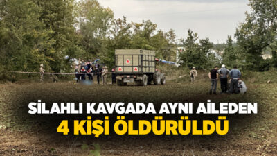 Kastamonu’nun Taşköprü ilçesinde çıkan tartışma kanlı bitti. Silahlı kavgada aynı