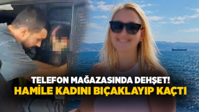 Bursa’nın Gemlik ilçesinde telefon mağazasında çalışan 4 aylık hamile kadının