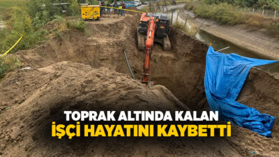  Aydın’ın İncirliova ilçesinde kanalizasyon çalışması sırasında meydana gelen toprak göçmesi