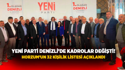 Yeni Parti Denizli 1. Olağan İl Kongresi’nde Ali Osman Horzum
