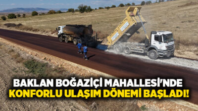 Denizli Büyükşehir Belediyesi’nin Baklan ilçesi Boğaziçi Mahallesi’nde uzun yıllardır yapımı