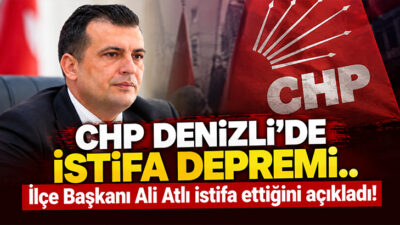 CHP Babadağ İlçe Başkanı Ali Atlı, görevinden istifa ettiğini duyurdu.