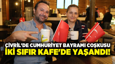 Denizli'nin Çivril ilçesinde 29 Ekim Cumhuriyet Bayramı, İki Sıfır Kafe'nin