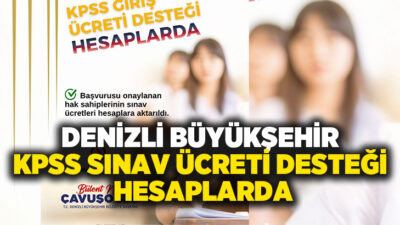 Denizli Büyükşehir Belediyesi’nin sosyal yardım alan vatandaşlara yönelik başlattığı KPSS
