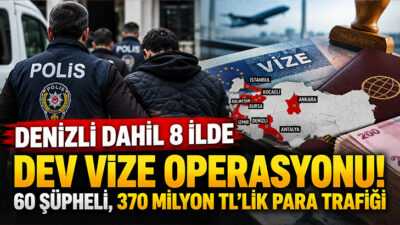 İstanbul merkezli yürütülen vize danışmanlığı soruşturmasında Denizli'nin de aralarında bulunduğu