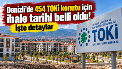 TOKİ, Denizli’nin Pamukkale ilçesindeki Ak Vadi bölgesinde 454 konut ve