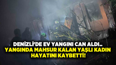 Denizli’nin Beyağaç ilçesinde 84 yaşındaki yaşlı kadının yaşadığı konteyner evde