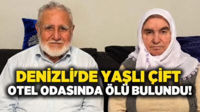 Denizli’nin Pamukkale ilçesinde bir pansiyonda konaklayan yaşlı çift, iki gün