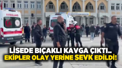 Esenyurt’ta bir lisede öğrenciler arasında henüz belirlenemeyen bir nedenle bıçaklı