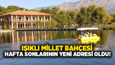 Denizli’nin Çivril ilçesinde bulunan Işıklı Millet Bahçesi, hafta sonunu değerlendirmek