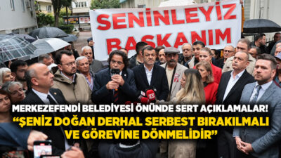 Merkezefendi Belediye Başkanı Şeniz Doğan’ın gözaltına alınmasının ardından belediye binası