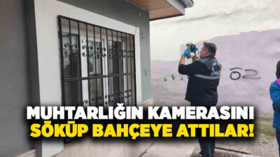 Denizli’nin Pamukkale ilçesinde 15 Mayıs Mahallesi Muhtarlığına ait kamera, kimliği