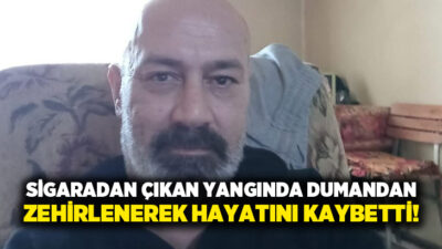 Denizli’nin Merkezefendi ilçesinde bir evde sigaradan çıktığı değerlendirilen yangında 57