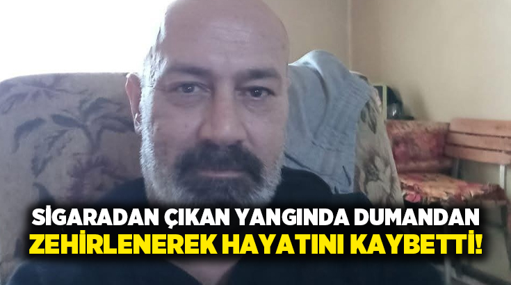 Denizli’nin Merkezefendi ilçesinde bir evde sigaradan çıktığı değerlendirilen yangında 57